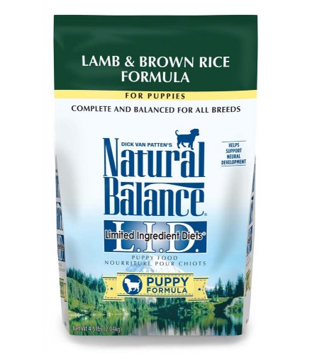Natural Balance LID Lamb & Brown Rice Puppy Formula Dry Dog Food 4.5lb